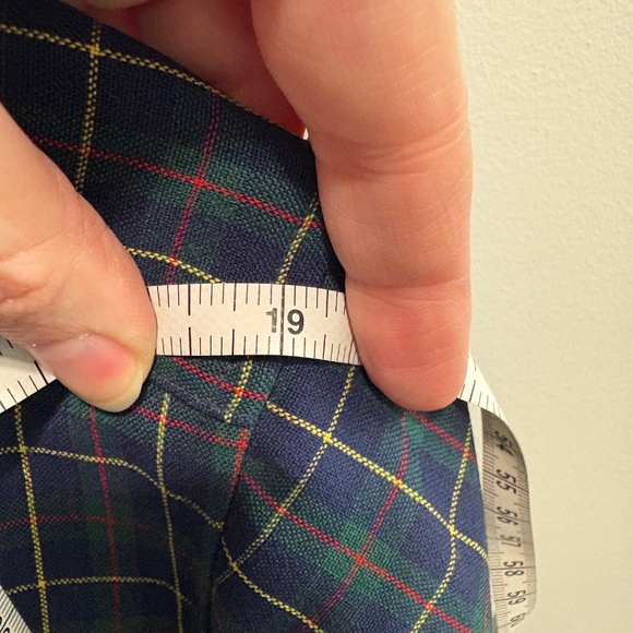 Men’s vintage Pendleton plaid, dark blue green and red - Picture 5 of 8